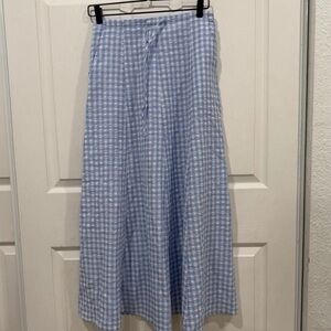 Princess Polly Blue Gingham Maxi Skirt